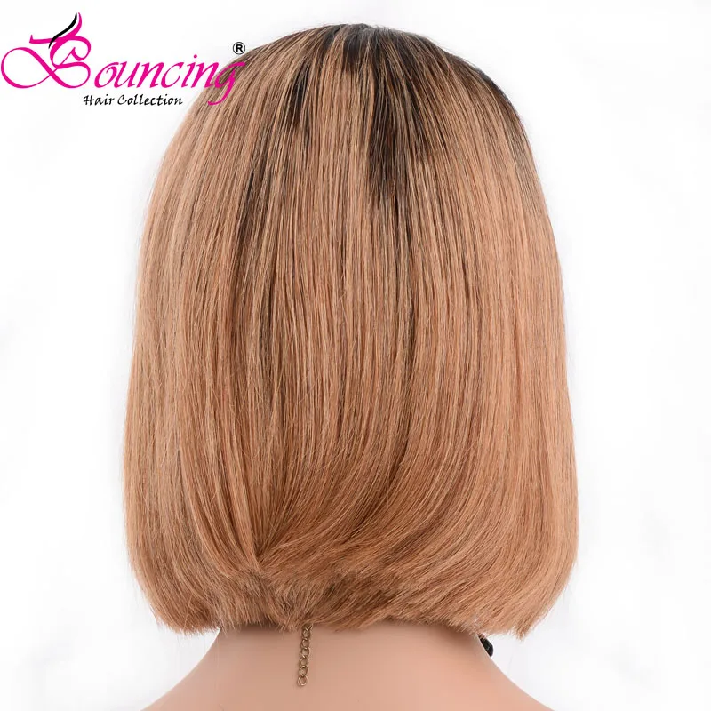 Подпрыгивающие волосы короткие pixie cut парики бразильские человеческие волосы remy 150% плотность парик фронта шнурка 1b/27 для черных женщин