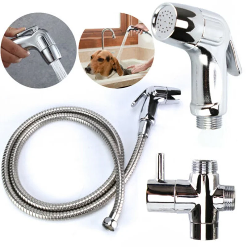 Stainless Steel Bidet Sprayer Shattaf Bathroom Toilet Pressurized Nozzle Kit Sprayer Head Tool Parts Stainless Steel Bidet Sprayer Shattaf Bathroom Toilet Pressurized Nozzle Kit Sprayer Head Tool Parts