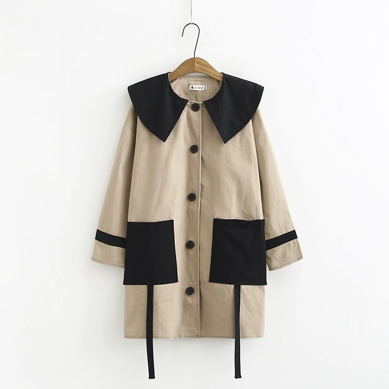 KhaKi. Женская винтажная длинная куртка размера плюс, хаки, желтый, офисная одежда, повседневные Длинные куртки, женские топы с вырезом лодочкой - Цвет: KhaKi.