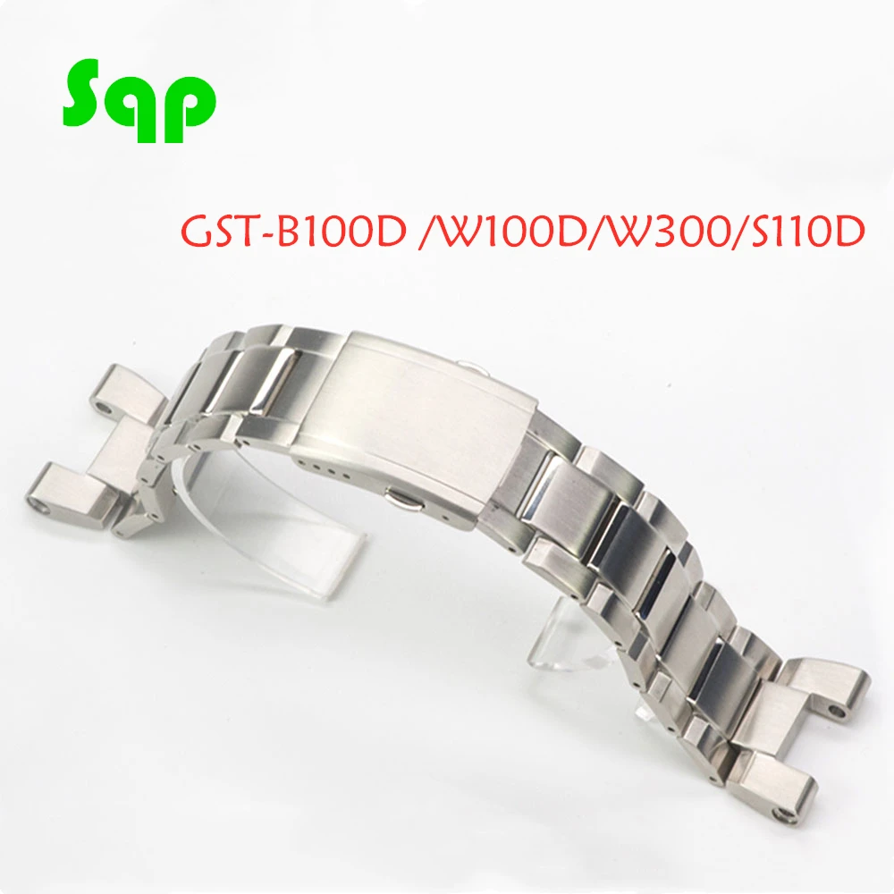 GST-B100D/W100D/W300/S110D металлический ремешок для часов 316L нержавеющая сталь Аксессуары для часов