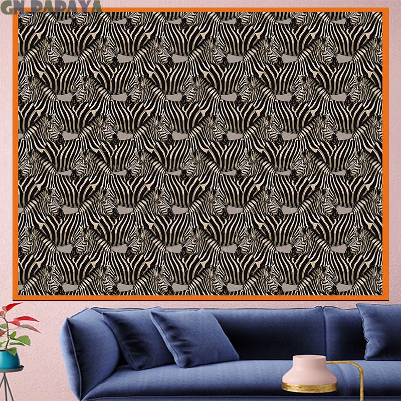 

Personality Geometric zebra abstract wall hanging structure pop goblen Tapestry hippie Psychedelic Wall carpet Home Decor