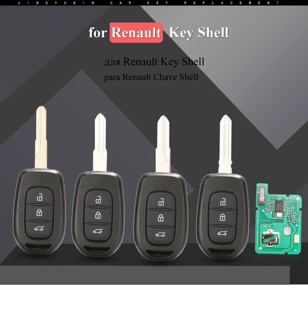 Keyforkess 3NTN chiave a distanza per auto 433MHz 4A PCF7961M per Renault Symbol Logan Sandero Dacia Lodgy Dokker Duster VAC102 HU136te - H4a574aabe86d40a88a4f84bd9d42c35f6