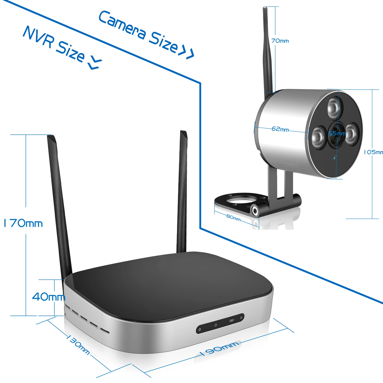 WI-FI IP пуля Камера 1080P 4CH NVR Беспроводной видеонаблюдения Системы комплект инфракрасном диапазоне 4 шт. Cam Удаленный просмотр с помощью IP Pro жесткий диск на 1 ТБ комплект