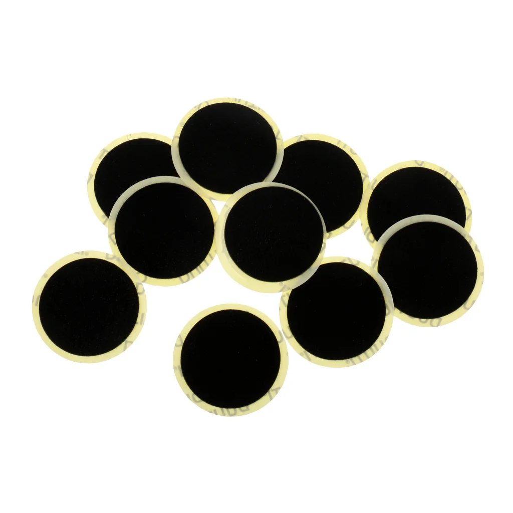 10 Pieces 25mm Motor Bicycle Bike Tyre Tire Inner Tube Puncture Rubber Patches Repair Kit without Any Glue 10 Pieces 25mm Motor Bicycle Bike Tyre Tire Inner Tube Puncture Rubber Patches Repair Kit without Any Glue