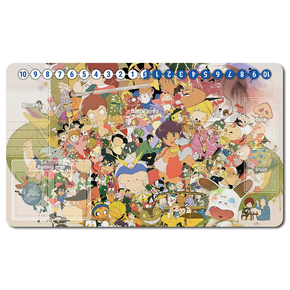 

473187 - Board Game DTCG Playmat Table Mat Size 60X35 cm Mousepad Play Mats Compatible for Digimon TCG CCG RPG