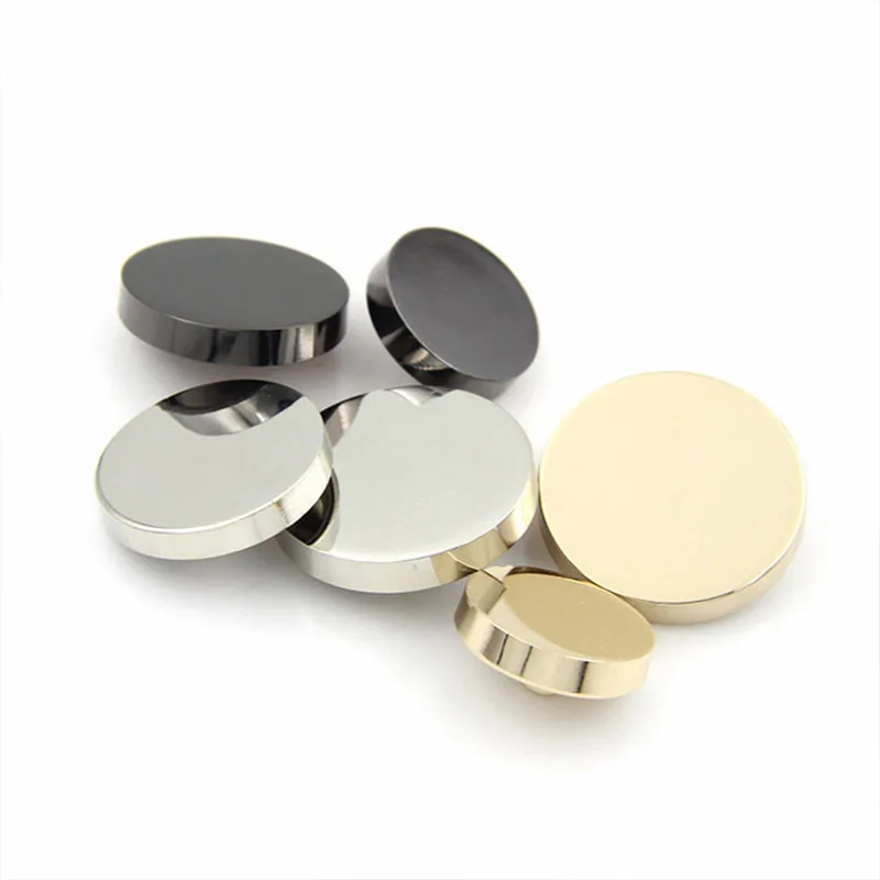 

10pcs/Lot Three Color Metal Button Zinc Alloy Shank Button For Coat Jacket Windbreaker Buttons Fastener Sewing Supplies