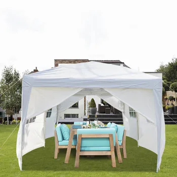 

Sun Protection Pop up Canopy Tent Instant Shelter with 4 Removable Side Walls and Roller Bag Waterproof Folding Tent Canopy