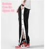 Men Basketball Pants Side Striped Button Easy To Wear Mens Casual Pant Loose Sweatpants 2