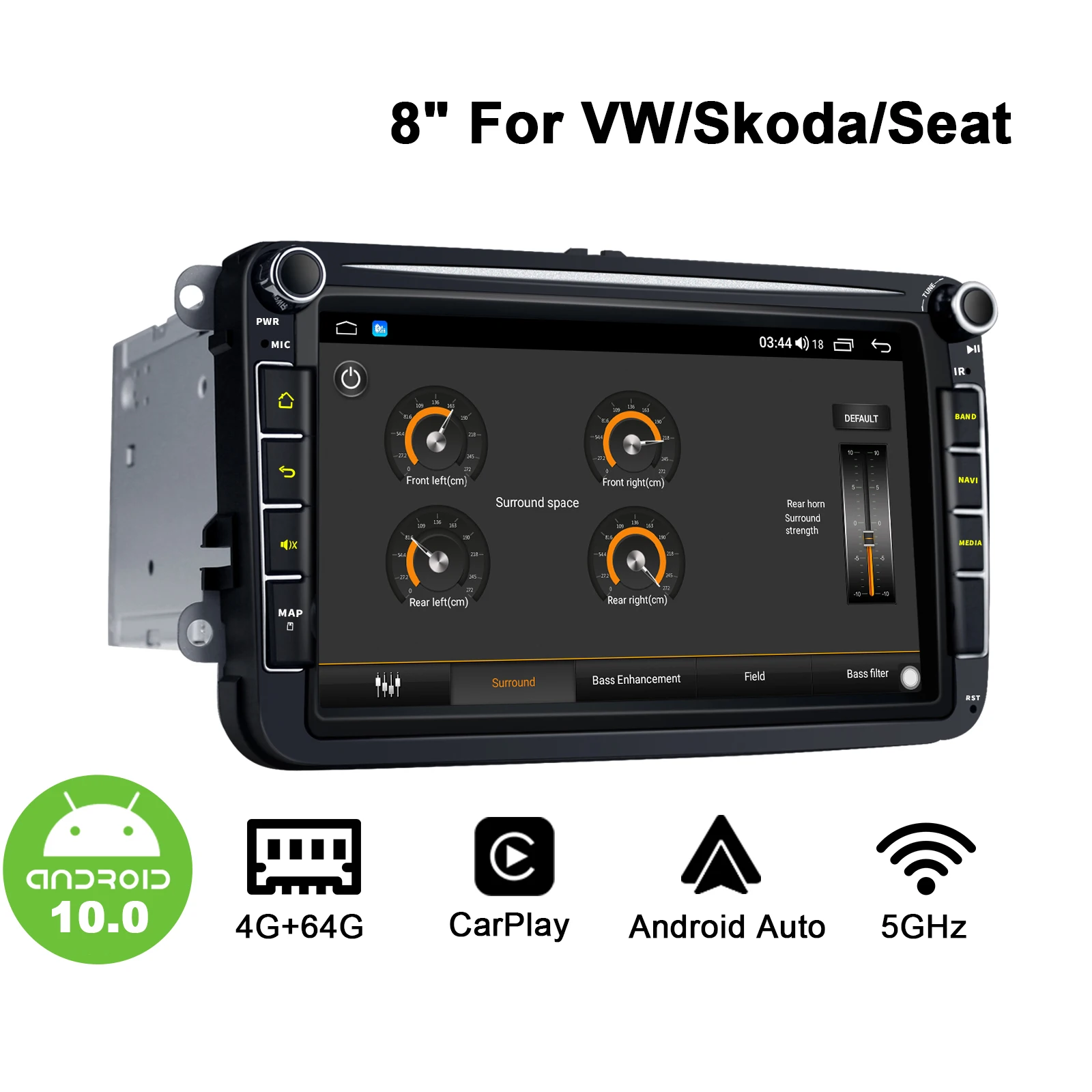 Android Car Radio For VW/Volkswagen Skoda Seat Passat B6 B7 CC Tiguan POLO  GPS 4GCarplay DSP Head Unit 5GWIF DVR DAB With Botton - AliExpress