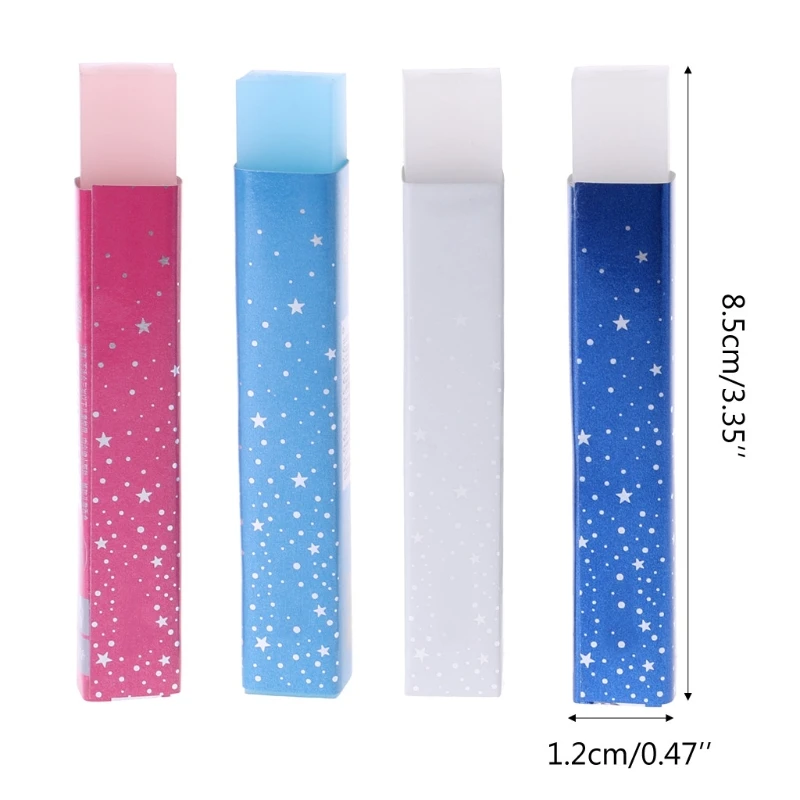

1PC Stripe Office Colourful Rubber Erasers Stationery Gift For Kids Student New