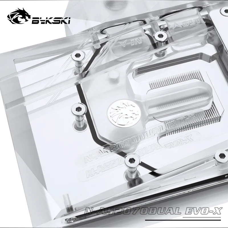 Bykski полный охват RGB/A-RGB GPU водный блок для VGA ASUS DUAL RTX2070 O8G EVO видеокарта N-AS2070DUAL EVO-X