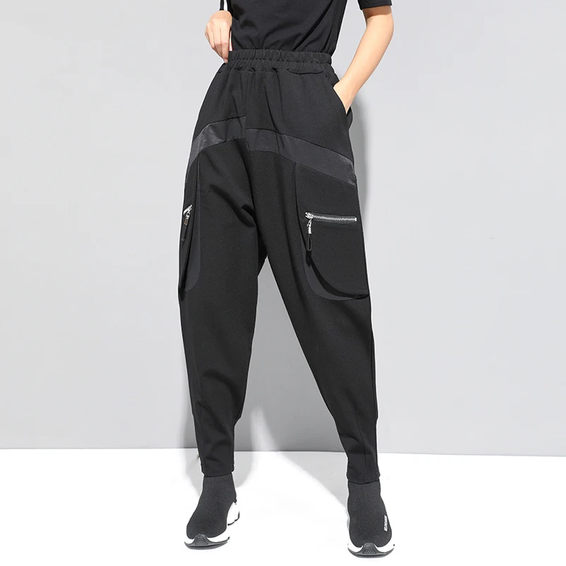 

Fashion High Waist Women Loose Harem Pants Women Stretch Trousers New Women Spring Autumn 2020 Sweatpants Streetwear WP143