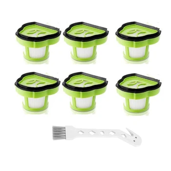 

6 Pack HEPA Filters and Covers Replacement Vacuum Filter for Bissell 1782 17823 Pet Hair Eraser Hand Vac with Brush