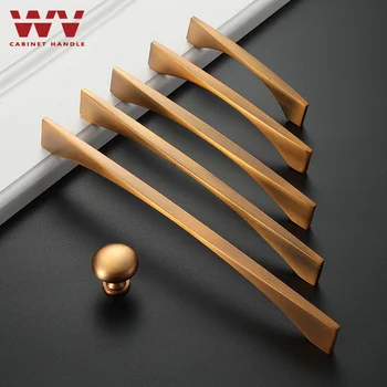 WV antico comò armadio armadio maniglie di stoccaggio ottone tira cassetto Hardware mobili accessori da cucina manopole per ante dell'armadio armadio da cucina stoccaggio 1