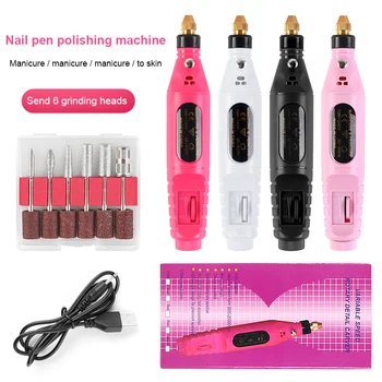 

1Set Nail Art Drill File UV Gel Remove Sanding Buffer Pedicure Electric Machine Drills Equipment Professional Nail Art Tools Kit