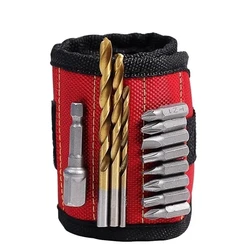 Bracelet magnétique puissant, 3/5 rangées, sac à outils Portable pour maintenir les vis de ceinture, clous, écrous, boulons, forets, outil de réparation d'électricien 