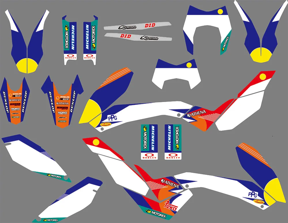 

4 Styles Complete Graphic Decals Stickers DECO Dekor For KTM SMC SMCR 690 2008 2009 2010 2011