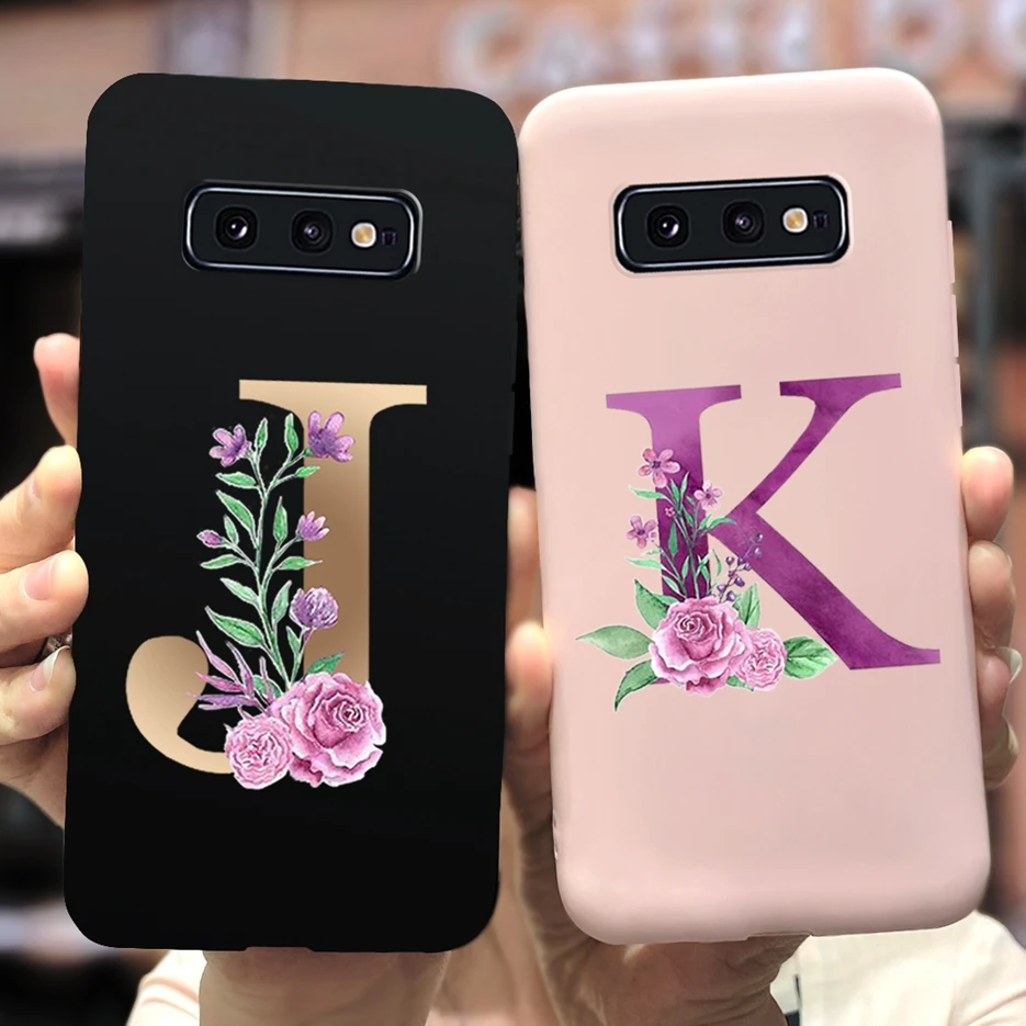 Cover Lettere Carine Per Samsung Galaxy S10 Plus Custodia S10 S10E Custodia Morbida In Silicone Per Samsung S10 S10E S10 + Cover Coque