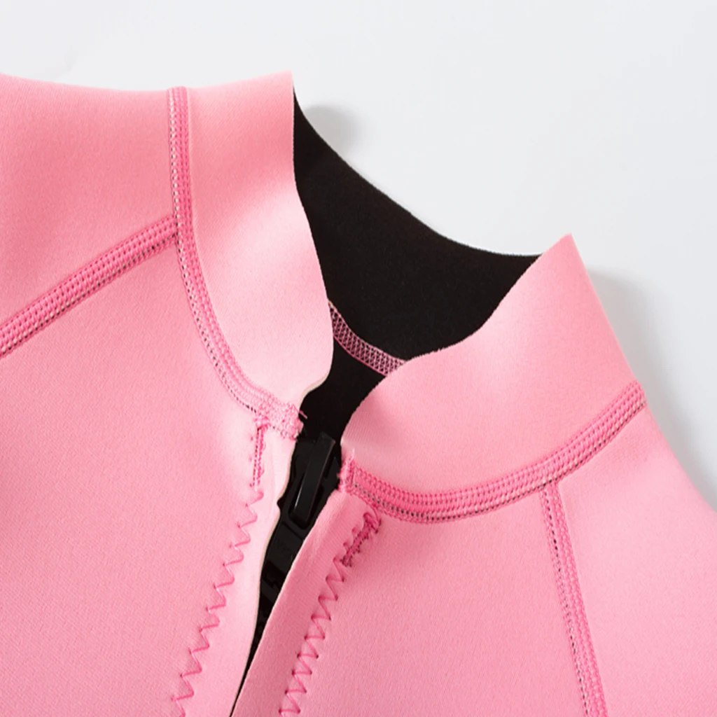 Premium 2mm Neoprene Women Wetsuit Front Zipper For Scuba Diving Swimming Top Pink Women Wetsuit
