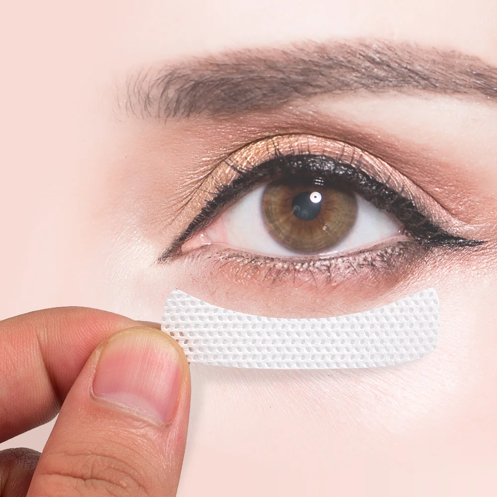

100pcs/pack Medical Non-woven Fabrics Patches Eyelash Under Eye Pads Eyelash Extension Adhesive Eyelashes Tape Eye Tips Makeup