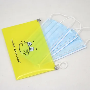 

4 Styles Moisture-proof Storage Box Mask Box Mask Storage Bag Band-aid Bill Temporary Storage Folder Moisture-proof Storage Bag
