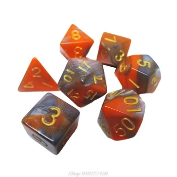 

DIY Crystal Epoxy Mold Dice Fillet Shape Multi-spec Digital Game High Mirror Silicone Mould Making N13 20 Dropshipping