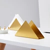 Black Gold Stainless Steel Triangle Napkin Tissue Holder Cafe Hotel Dining Table Paper Towel Storage Rack Desktop Home Decoratio 3