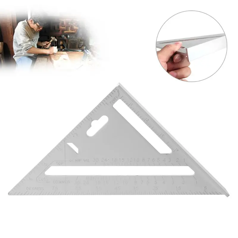 Измерительная линейка для плотника треугольный транспортир 7 дюймов|measure ruler|square