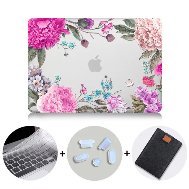 MB14 МТТ Акварель Цветы Crystal Case для Macbook Air 13 дюймов retina A1932 для apple macbook pro 13 15 Touch Bar A1989 A1990 - Цвет: MB14