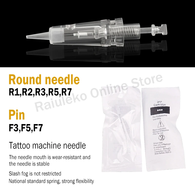Одноразовые картриджи для татуировочных игл R1/R2/R3/R5/R7/F3/F5/F7 50 шт./100 шт.|Мезороллер| |