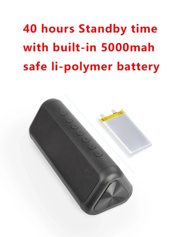 Bluetooth динамик на солнечной батарее портативный открытый Bluetooth IPX5 Водонепроницаемый динамик с беспроводным микрофоном и мобильным питанием