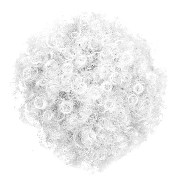 2PCS Short Afro Hair Bun Puff Synthetic Kinky Curly Chignon Hairpiece For Women Drawstring Ponytail Updo Hair Extensions Q9 1001A