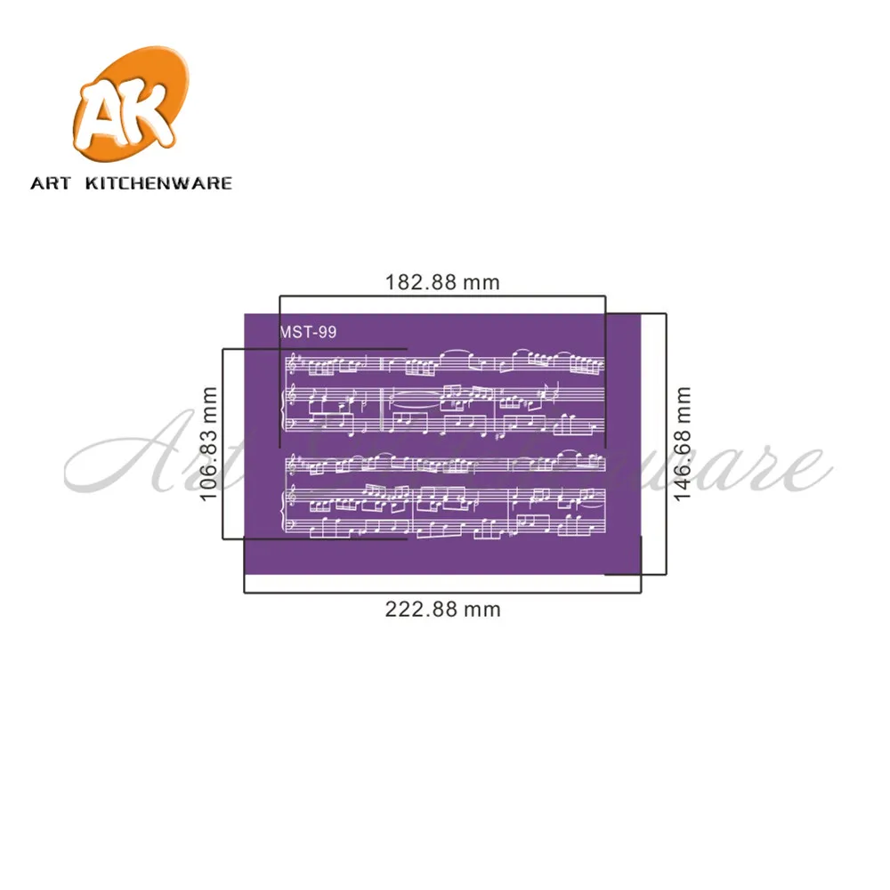 Музыка Примечание кружева дизайн торт трафарет ткань сетки трафареты свадебный торт границы трафареты крем торт кондитерские инструменты для украшения торта плесень