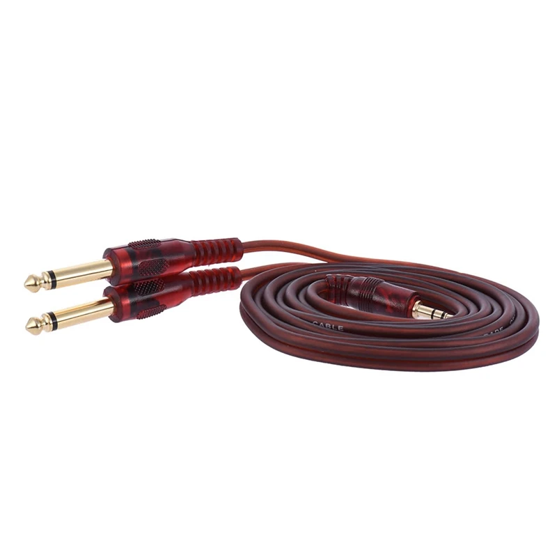 Аудио кабель 3,5 мм стерео штекер для двойной 6,35 мм разъем компьютерный смесительный кабель 1,5 метров