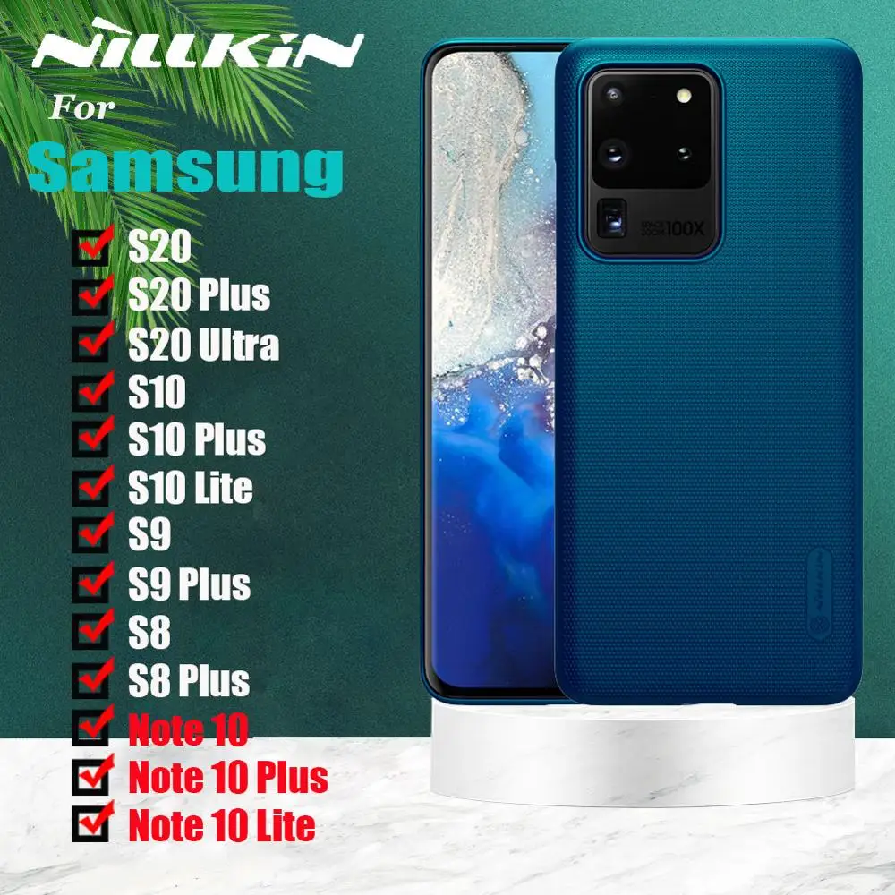 Чехол для Samsung Galaxy S20 Ultra S10 S9 S8 Plus чехол Nillkin Матовый Жесткий накладка из