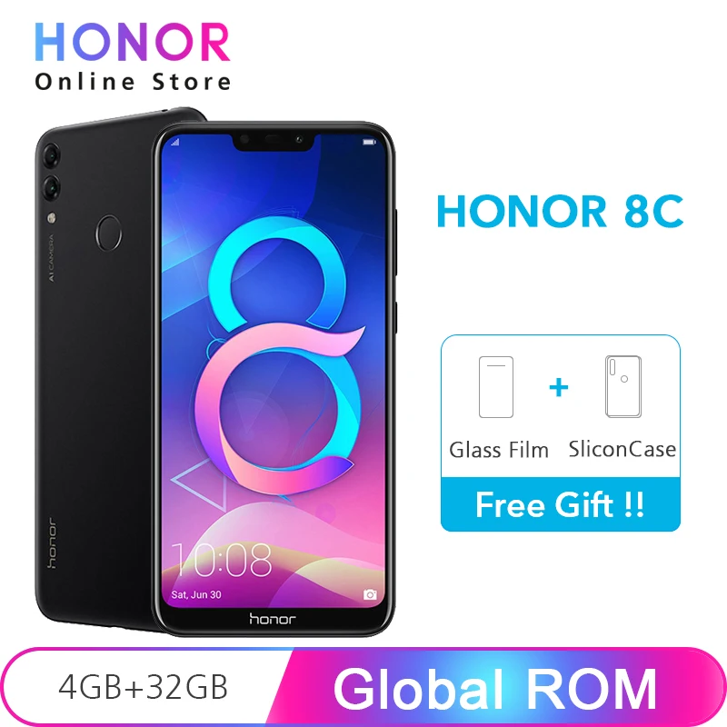 Honor 8C 4 Гб ОЗУ 32 ПЗУ 4000 мАч 6 26 '񟥠x720 Восьмиядерный Snapdragon 632 13 МП + 2 Двойная Задняя