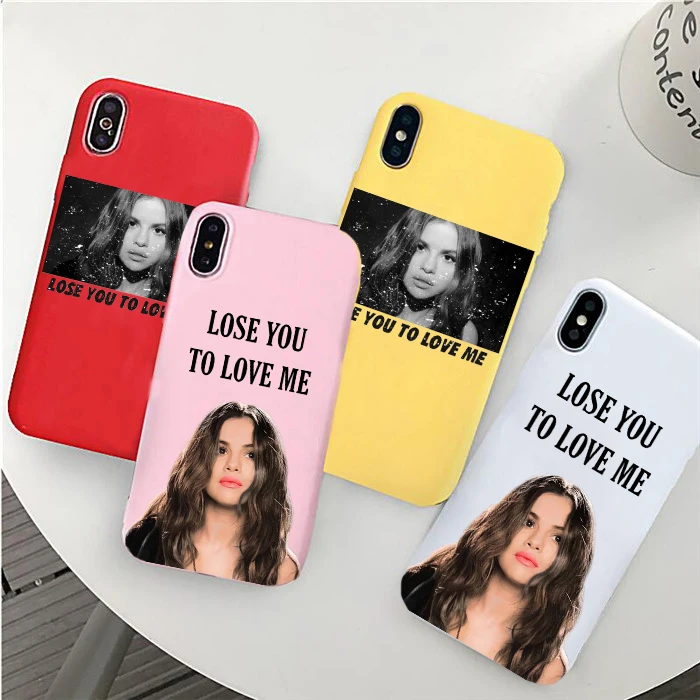

Selena Gomez - Lose You To Love Me soft color phone case For iphone 6/6s, 6Plus/6SPlus, 7 / 8 , 7Plus/8Plus, X , XS , XR , XSMax