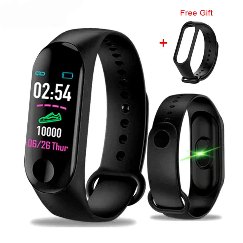 

M3 New Smart Watch Men Women Heart Rate Monitor Blood Pressure Fitness Tracker Smartwatch Sport Watch for ios android +BOX