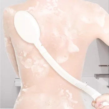 

3pcs/set Bath Body Brush Long Handle Gentle Exfoliation Improve Skin's Health And Beauty Wet Or Dry Brushing Back Scrubber For S