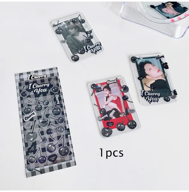 New Arrival Dark Style 1/4/9pc/8pc/6pc Full Set Series Decorative Stickers Kawaii Kpop Idol Card Album Sticker Korean Stationery 1 pc