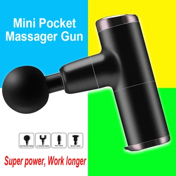 

Tissue Percussion Small Fitness Equipment Acid Relief Pain Relax Mini Electric Massage Gun Deep Muscle Fascial Body Massager Gun
