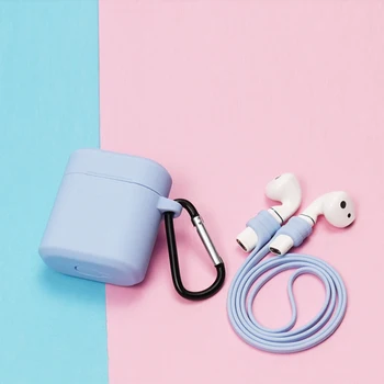 

Silicone Cover Earphone Case for Huawei Honor FlyPods Fly Pods Protective Cases for Freebuds 2 Pro Metal with Hook Strap Funda