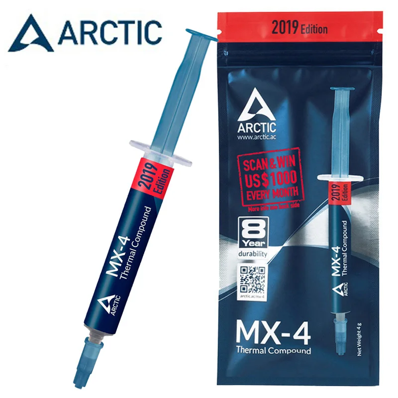 Термопаста ARCTIC MX 4 для охладителей радиатора пластырь графического