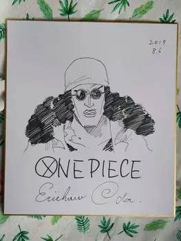 

hand drawn Eiichiro Oda ONE PIECE autographed Shikishi Art Board rare 27*24cm 92019C