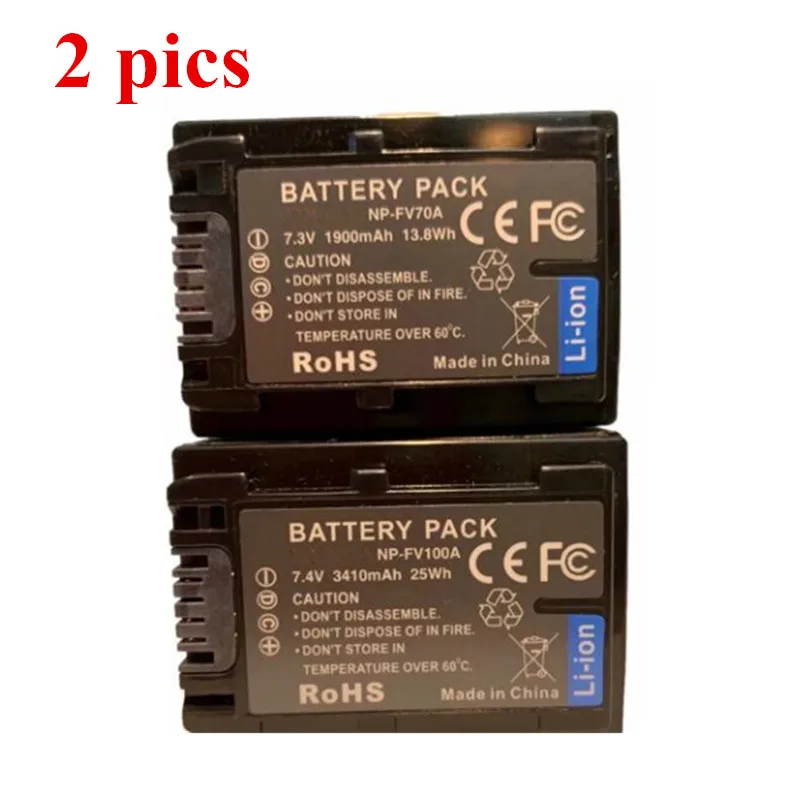 7XINbox 7 3 V 1900mAh Батарея цифровой камеры для Sony NP FV30 FV50 FV50A FV70 FV70A FV100|Перезаряжаемые
