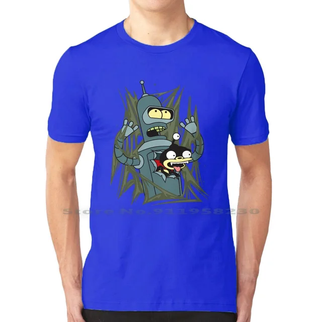 Bender And Nibbler Attack! T Shirt 100 