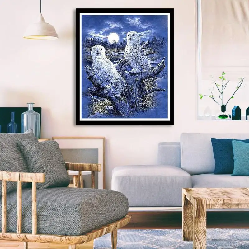 

5D DIY Full Drill Diamond Painting Moonlight Cross Stitch Embroidery Mosaic