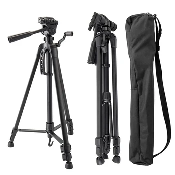 

New Tripod Professional Portable Travel Aluminium Camera Tripod Accessories Stand with Pan Head for Canon Dslr Camera