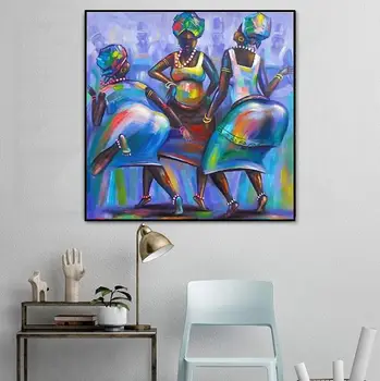 

Folk art by hand painted Modern painting superman on canvas painting for living room no frame