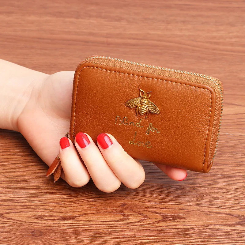 

Wallet 2019 New Style Wallet First Layer Cattlehide Card Bag WOMEN'S Purse Card Holder Earn Traffic